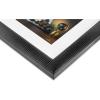 image8 x 10 Picture Frame with Stand ampamp Mat for 5x7 Photo  Wall Mount or Table top  Horizontal ampamp Vertical  PreInstalled Hooks  Modern Display Frames Carbon Fiber Leather Design  BlackBlack