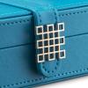 imageEarring Organizer  Classic 25 Section Jewelry BoxCaseHolder for Earrings Rings Necklaces Jewelry Cufflinks or Collections 25 Small Compartments with Elegant Large Mirror  BlackBlue