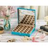 imageEarring Organizer  Classic 25 Section Jewelry BoxCaseHolder for Earrings Rings Necklaces Jewelry Cufflinks or Collections 25 Small Compartments with Elegant Large Mirror  BlackBlue
