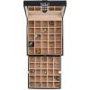 imageEarring Organizer  Classic 50 Section Jewelry BoxCaseHolder for Earrings Rings Necklaces Jewelry Cufflinks or Collections 2 Layer Small Compartments with Large Mirror  BlackBlack