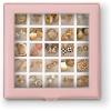 imageEarring Organizer  Classic 50 Section Jewelry BoxCaseHolder for Earrings Rings Necklaces Jewelry Cufflinks or Collections 2 Layer Small Compartments with Large Mirror  BlackSoft Pink GlassTop