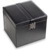 imageEarring Organizer Holder  75 Small ampamp 4 Large Slots Classic Jewelry Box with Drawer ampamp Modern Closure Mirror 4 Trays Earrings Ring or Chain Storage  PU Leather Case  BlackBlack