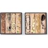 imageJewelry Organizer Tray  Set of 2  Stackable Empty 2 Inch Deep Jewelry Storage Trays wo dividers  Display on Dresser or Drawer  Compatible with Other Glenor Trays  BlackSquare  4 Rectangle Slot x 2