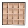 imageJewelry Organizer Tray  Set of 2  Stackable Empty 2 Inch Deep Jewelry Storage Trays wo dividers  Display on Dresser or Drawer  Compatible with Other Glenor Trays  BlackSquare  16 Slot x 2