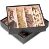 imageJewelry Organizer Tray  Set of 2  Stackable Empty 2 Inch Deep Jewelry Storage Trays wo dividers  Display on Dresser or Drawer  Compatible with Other Glenor Trays  BlackSquare  4 Rectangle Slot x 2