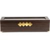 imageLarge 12 Slot Wooden Watch Box For Men  Modern Luxury Case with Gold Buckle ampamp Legs  Glass Display Storage  Mens Organizer  Black Leather Pillow Holder  Brown Walnut Wood6 Slot