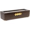 imageLarge 12 Slot Wooden Watch Box For Men  Modern Luxury Case with Gold Buckle ampamp Legs  Glass Display Storage  Mens Organizer  Black Leather Pillow Holder  Brown Walnut Wood12 Slot