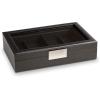 imageSunglasses Organizer Case  8 Slot Storage Holder to display SunglassEye Glasses  Modern Box with Clear Glass Top and Metal Buckle for Men and Women  Carbon Fiber Leather Design  Black