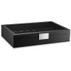 imageWatch Box Organizer for Men  12 Slot Luxurious ampamp Masculine Carbon Fiber Textured Case  Large Watch Holder  Glass Top Watch Display Case  Metal Accents  Watch Cases for Men  BlackBlack