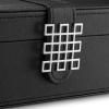 imageWatch Box  15 Slot Classic Watch Case Display Organizer with Modern Buckle Black