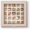 imageEarring Organizer  Classic 50 Section Jewelry BoxCaseHolder for Earrings Rings Necklaces Jewelry Cufflinks or Collections 2 Layer Small Compartments with Large Glass Top  SandSand Glass Top