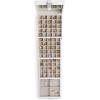 imageEarring Organizer Holder  75 Small ampamp 4 Large Slots Classic Jewelry Box with Drawer ampamp Modern Closure Mirror 4 Trays Earrings Ring or Chain Storage  PU Leather Case  WhiteWhite