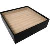 imageJewelry Organizer Tray  Set of 2  Stackable Empty Jewelry Storage Trays wo Dividers  Display on Dresser or Drawer  Compatible with Other Glenor Trays  BlackSquare  Ring Slot