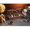image:imageGlenor Co 6 Watch Box for Men  Mens Watch Case w Glass Lid  Luxury Mens Watch Box  Watch Holder for Men w Metal Accents amp Sturdy Hinges  Modern amp Masculine Watch Display Case BrownBrown