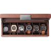 image:imageGlenor Co 6 Watch Box for Men  Mens Watch Case w Glass Lid  Luxury Mens Watch Box  Watch Holder for Men w Metal Accents amp Sturdy Hinges  Modern amp Masculine Watch Display Case BrownBrown